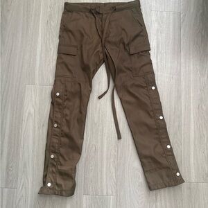 MNML Nylon Cargo Brown Pants streetwear